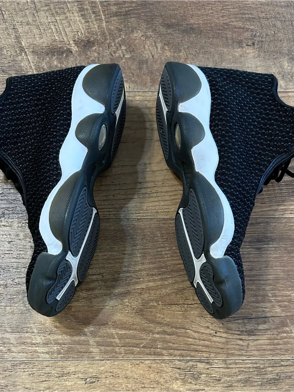 Jordan Men's Black Knit Athletic Basketball Shoes